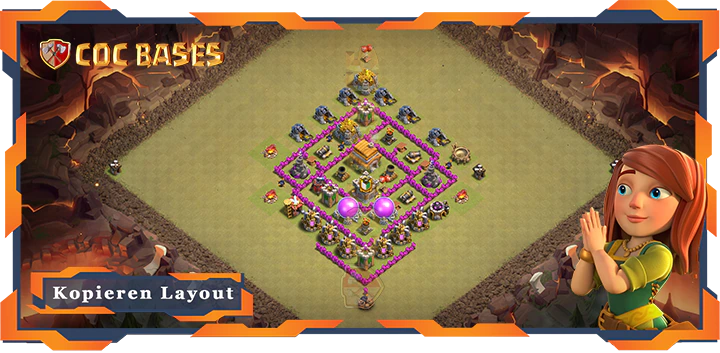 Beste Basis RH6 mit Link, KriegCKL, Anti 3 Stern, Anti Alles Layout - Clash of Clans (64)