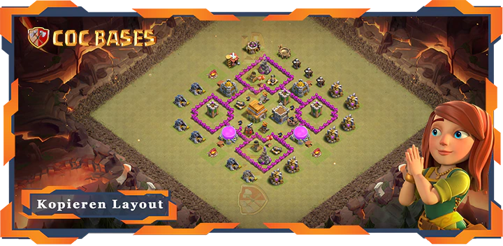 Beste Basis RH6 mit Link, KriegCKL, Anti Alles Layout - Clash of Clans (133)