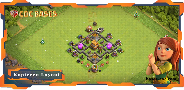 Beste Farmen Basis RH4 Max. Level mit Link, Hybrid Layout - Clash of Clans (51) 10 Beste Farmen Basis RH4 Max. Level mit Link, Hybrid Layout - Clash of Clans (51)