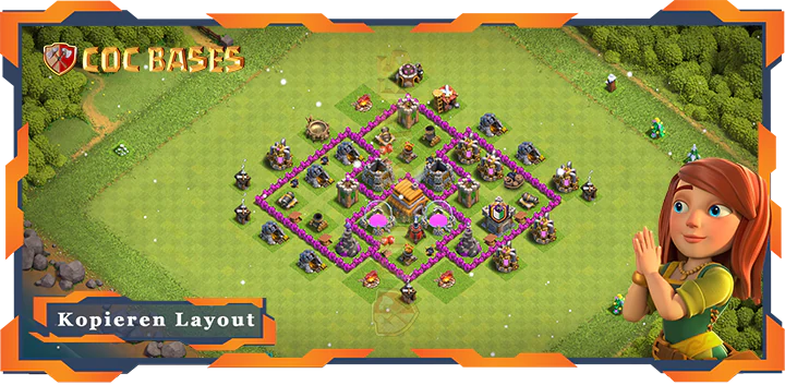 Beste Farmen Basis RH6 Max Level mit Link, Anti Alles Layout - Clash of Clans (146)