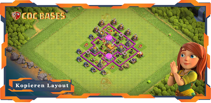 Beste Farmen Basis RH6 Max Level mit Link - Clash of Clans (119)