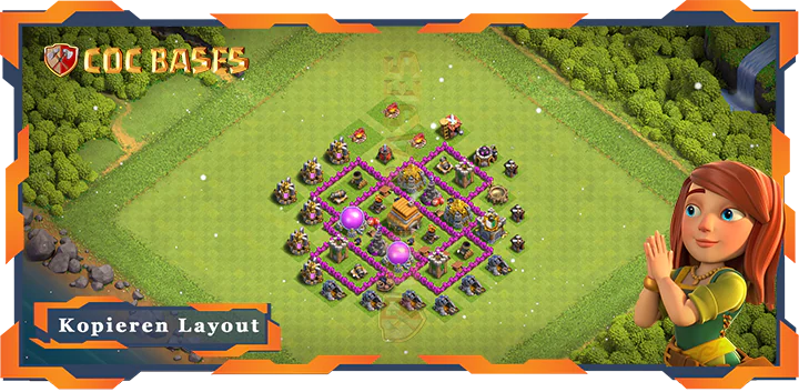 Beste Farmen Basis RH6 mit Link, Anti Alles Layout - Clash of Clans (71)