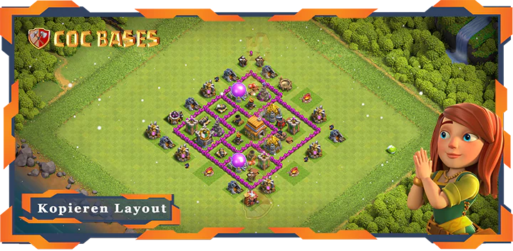 Beste Farmen Basis RH6 mit Link, Hybrid, Anti Alles Layout – Clash of Clans (73)