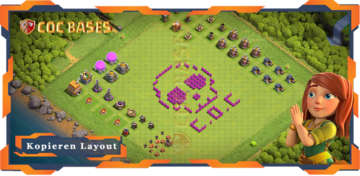 Beste Troll Basis RH6 Max Level mit Link, Spaß Layout - Clash of Clans (136)