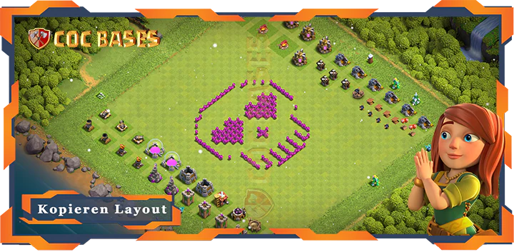 Beste Troll Basis RH6 Max Level mit Link, Spaß Layout - Clash of Clans (147)