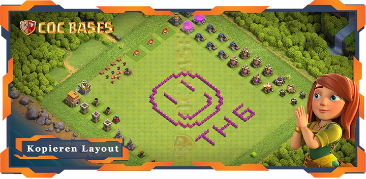Beste Troll Basis RH6 mit Link, Spaß Layout - Clash of Clans (131)