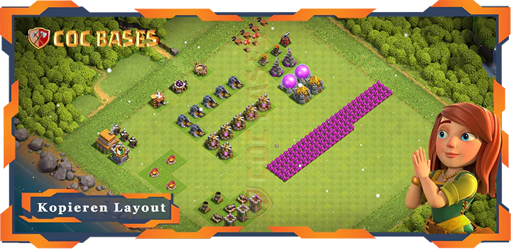 Beste Troll Basis RH6 mit Link, Spaß Layout - Clash of Clans (68)