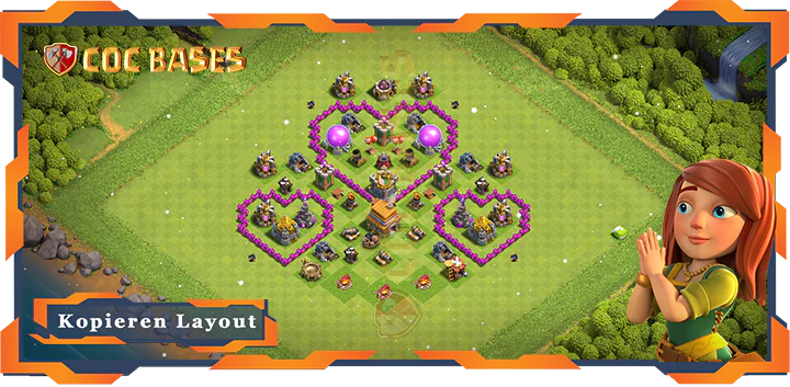 Beste TrollSpaß Basis RH6 Max. Level mit Link, Clash of Clans (79)