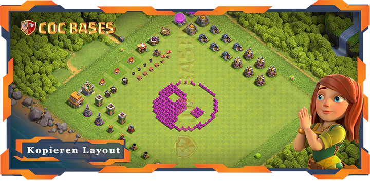 Beste TrollSpaß Basis RH6 mit Link, Spaß Layout - Clash of Clans (128)