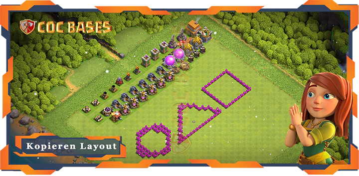 Beste TrollSpaß Basis RH6 mit Link, Spaß Layout - Clash of Clans (88)