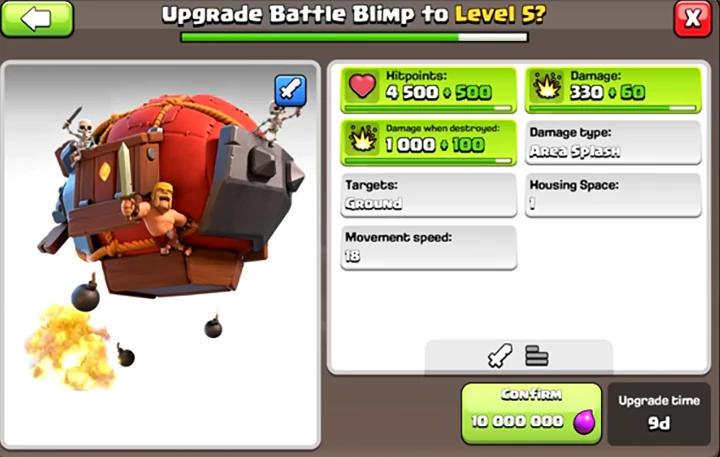 Juni-update 2025 is officieel uitgebracht in Clash of Clans 17 Blimp New level 5