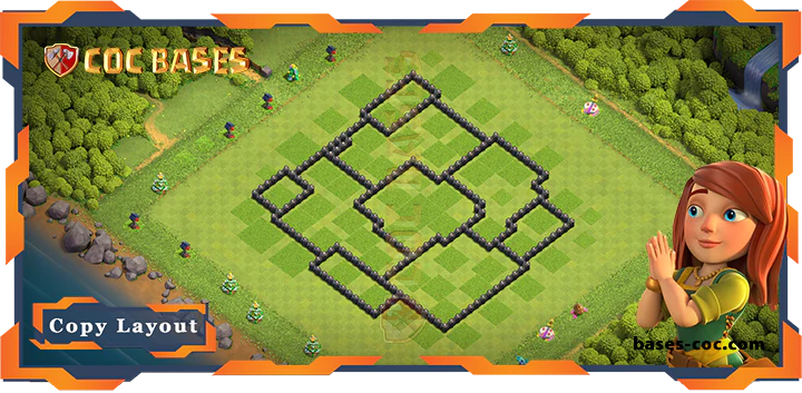 Town Hall 8 Base#196