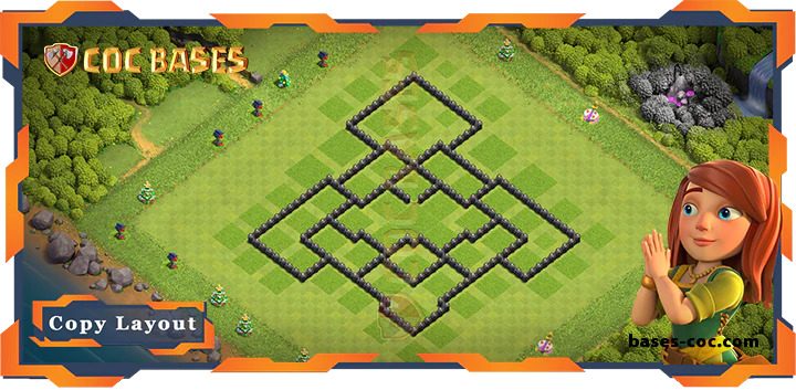 Town Hall 8 Base#280