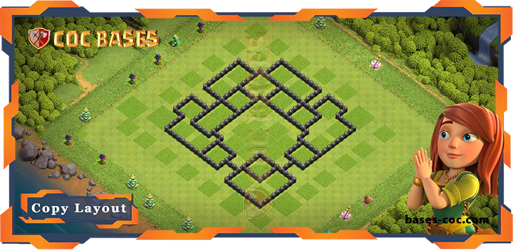 Town Hall 8 Base#190
