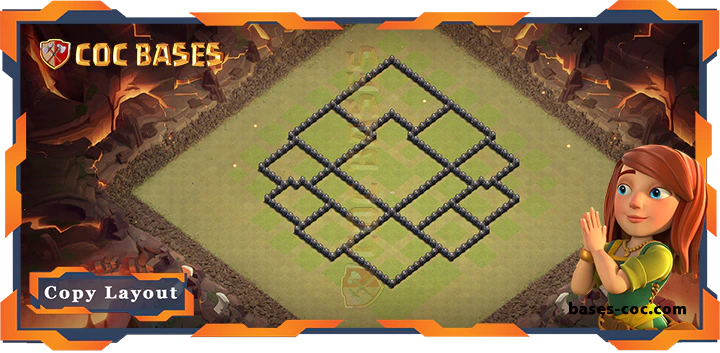 Town Hall 8 Base#278