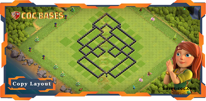 Town Hall 8 Base#222