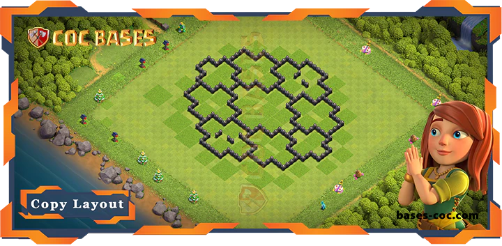 Town Hall 8 Base#187