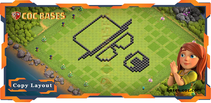 Town Hall 8 Base#268