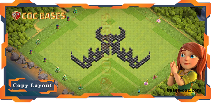 Town Hall 8 Base#185