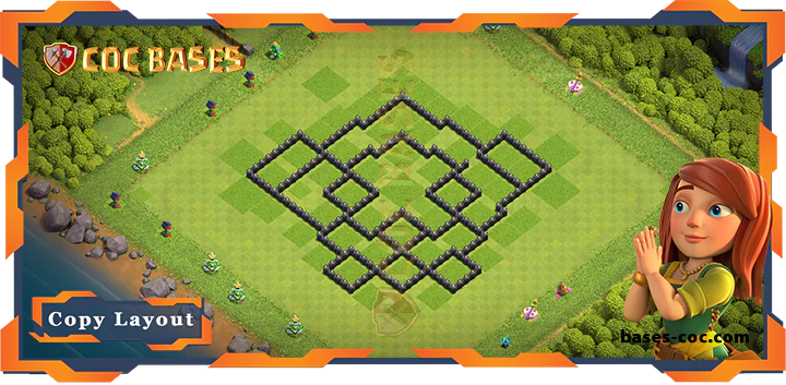 Town Hall 8 Base#198