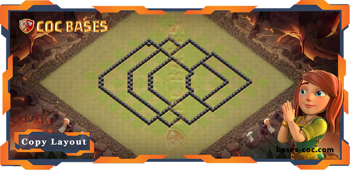 Town Hall 8 Base#250