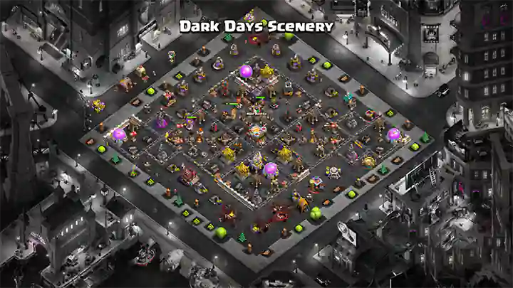 Clash of Clans June Season 2025 – Dark Days 53 Dark Days Scenery - June 2025 - clash of clans 03