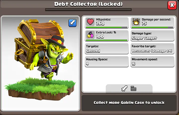 Dark Deal Medal Event June 2025 - Clash of Clans 65 Debt Collector - New Temprory troop of June 2025 - Event Dark Deal