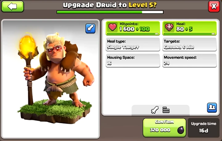 Juni-update 2025 is officieel uitgebracht in Clash of Clans 16 Druid New Level 5