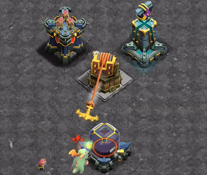 Sneak Peek 2 van de Juni 2025 Update – Clash of Clans 16 Hook Tower Attacking