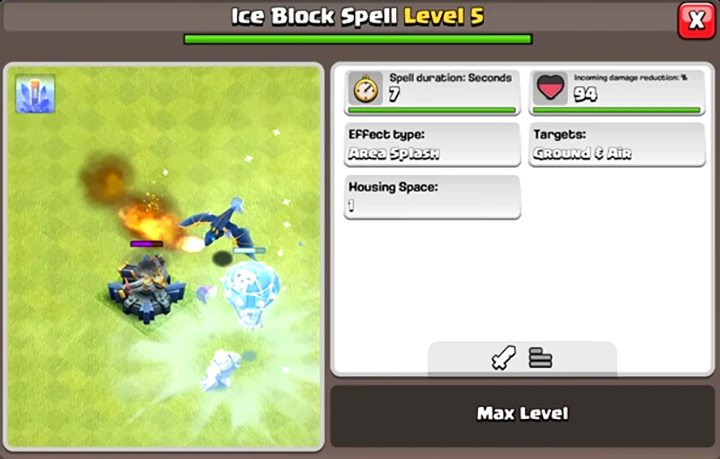 Ice Block Spell Level 5