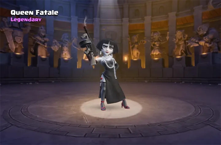 Clash of Clans June Season 2025 – Dark Days 56 Queen Fatale - Archer Queen Legend Hero Skin for Season June 2025