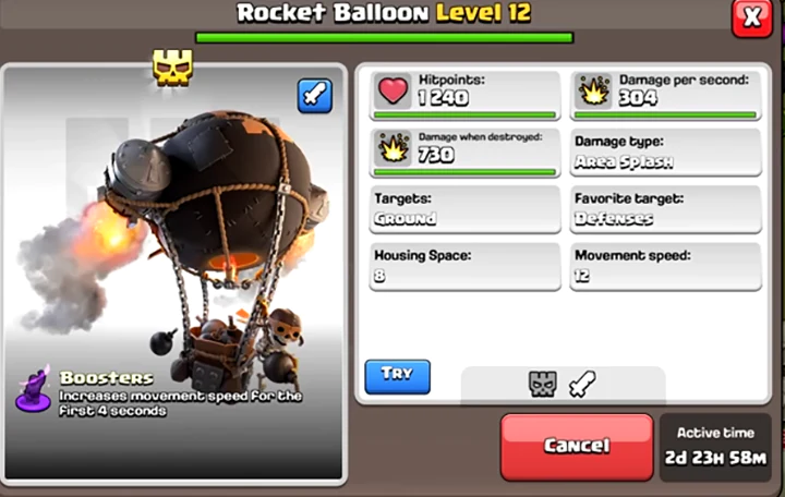 Juni-update 2025 is officieel uitgebracht in Clash of Clans 14 Rocket Balloon New Level 12