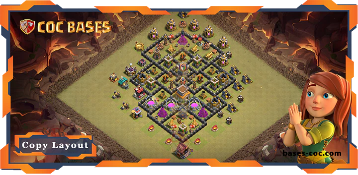 Top Base TH8 with Link, War/CWL, Anti 2 Star, Anti Everything Layout - Clash of Clans (324) 1 Top Base TH8 with Link, WarCWL, Anti 2 Star, Anti Everything Layout - Clash of Clans (324)