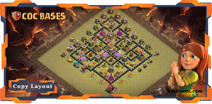 Top Base TH8 with Link, War/CWL, Defense, Hybrid, Anti Air/Dragon Layout - Clash of Clans (332) 10 Top Base TH8 with Link, WarCWL, Defense, Hybrid, Anti AirDragon Layout - Clash of Clans (332)