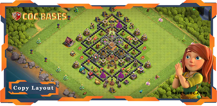 Top Farming Base TH8 with Link, Hybrid, Anti 2 Star Layout - Clash of Clans (222) 7 Top Farming Base TH8 with Link, Hybrid, Anti 2 Star Layout - Clash of Clans (222)
