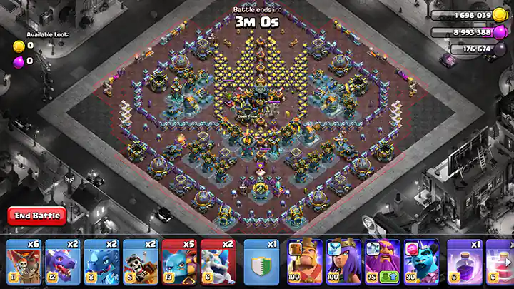Easily get 3 stars Crowning Glory Challenge June 2025 - Clash of Clans 3 crowning glory challenge base layout