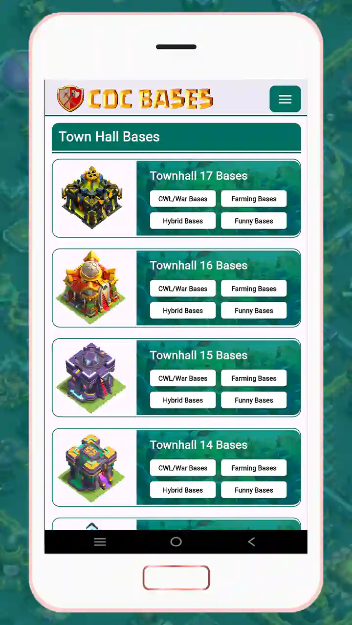 Clash of Clans Basen 53 COC Bases App 03