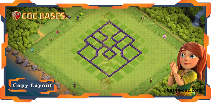 Coc bases Walla - Top Base TH7 with Link, Hybrid, Anti Everything, Defense Layout - Clash of Clans (306)