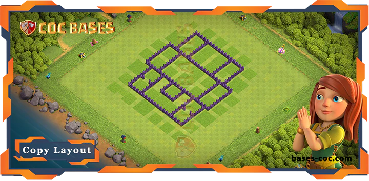 Coc bases Walls - Top Farming Base TH7 with Link, Anti 2 Star, Anti Everything Layout - Clash of Clans (225)