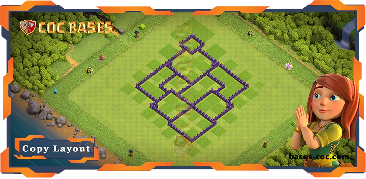 Coc bases Walls - Top Farming Base TH7 with Link, Anti 2 Star, Anti Everything Layout - Clash of Clans (232)