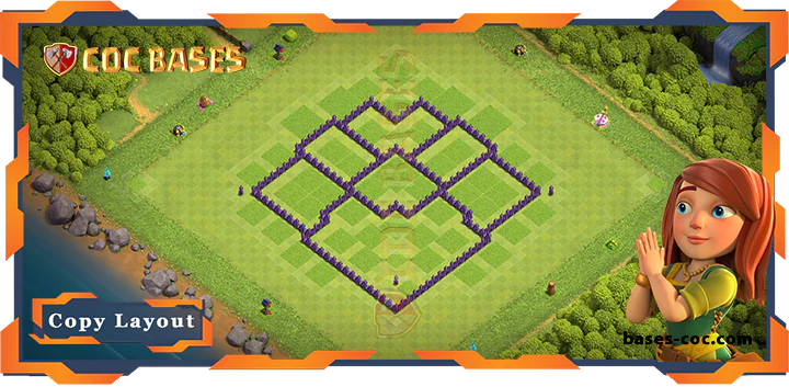 Coc bases Walls - Top Farming Base TH7 with Link, Anti 3 Star, Anti Everything Layout - Clash of Clans (299)