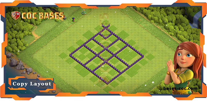 Coc bases Walls - Top Farming Base TH7 with Link, Anti Everything, Anti 2 Star Layout - Clash of Clans (183)