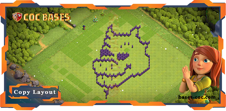 Coc bases Walls - Top Troll Base TH7 with Link, Funny Layout - Clash of Clans (162)