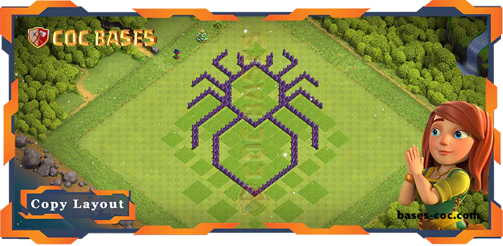Coc bases Walls - Top Troll Base TH7 with Link, Funny Layout - Clash of Clans (186)
