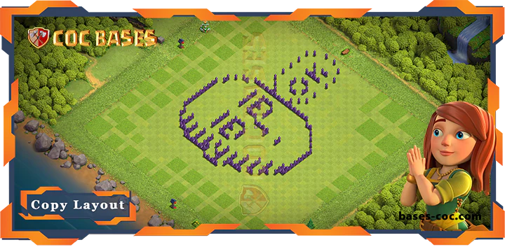Coc bases Walls - Top Troll Base TH7 with Link, Funny Layout - Clash of Clans (200)