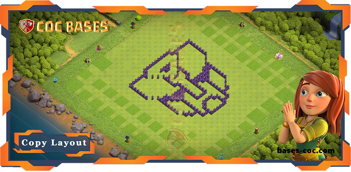 Coc bases Walls - Top Troll Base TH7 with Link, Funny Layout - Clash of Clans (224)