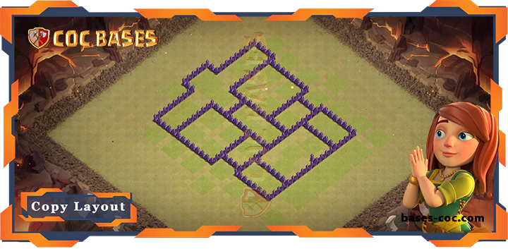 Coc bases Walls - Top War Base TH7 Max Level with Link, Anti Everything Layout - Clash of Clans (151)