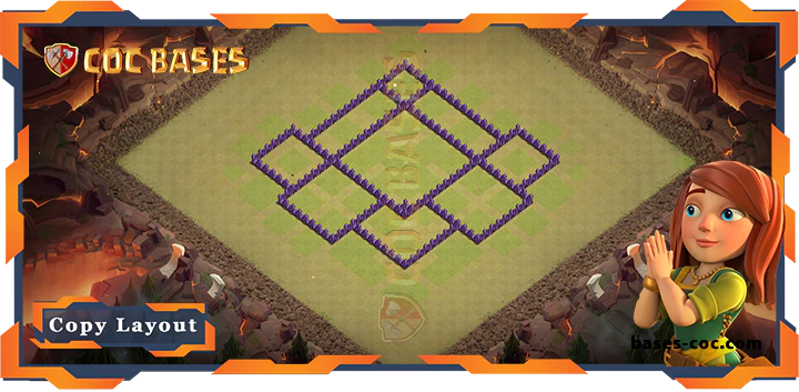 Coc bases Walls - Top War Base TH7 with Link, Anti Everything, Anti 2 Star Layout - Clash of Clans (239)