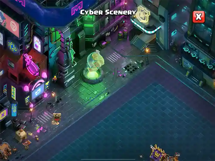 Clash of Clans Сезон июля 2025 – Кибер-Clash 53 Cyber Scenery - 09