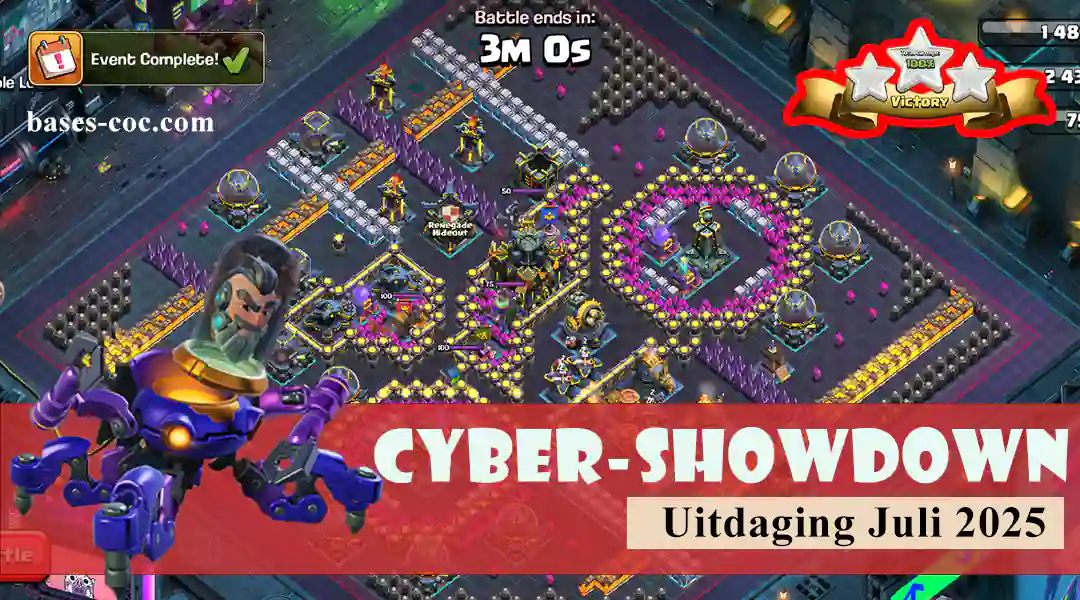 Clash of Clans Spiegel Klon Techniek 7 Eenvoudig 3 sterren behalen in de Cyber Showdown-uitdaging van het juli-seizoen 2025